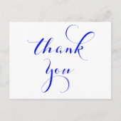 王室の青感謝していい ポストカード (正面)