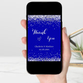 王室の青感謝してい銀結婚の写真は カード