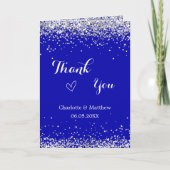 王室の青感謝してい銀結婚の写真は カード (正面)