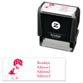 王室の飛鳥イラストレーション セルフインキングスタンプ (インサイチュ)