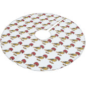 王室の飛鳥イラストレーション ブラッシュドポリエステルツリースカート (アングル)