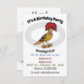 王室の飛鳥イラストレーション 招待状 (正面/裏面)