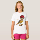 王室の飛鳥イラストレーション Tシャツ (正面フル)