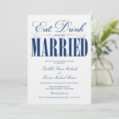 王室の食べドリンク&ビー結婚したズ |リハーサルディナー 招待状 (スタンド正面)