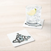 「王室の+ティアラ」 スクエアペーパーコースター (インサイチュ)