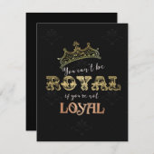 王室の 招待状 (正面/裏面)