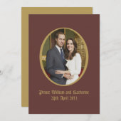 王室の 招待状 (正面/裏面)