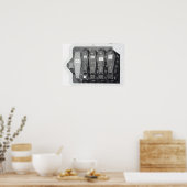 王室のCoffins at Westminster Abbey ポスター (キッチン)