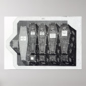 王室のCoffins at Westminster Abbey ポスター (正面)