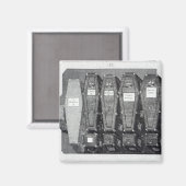 王室のCoffins at Westminster Abbey マグネット (正面/裏面)