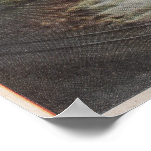 王室のGorge, CO - Moonlight View of Train ポスター (角)