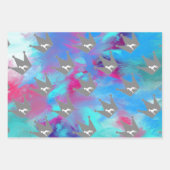 王室のGreat Danes Graphical ラッピングペーパーシート (正面3)