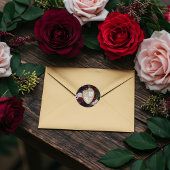 王室のMuse中世ファンタジークレスト&フローラ結婚 ラウンドシール