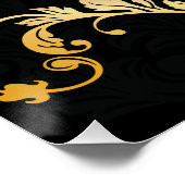 王室のMusic Noteラグジュアリー ポスター (コーナー)