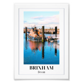 王室のNational Lifeboat Institute, Brixham, Devon フォトプリント