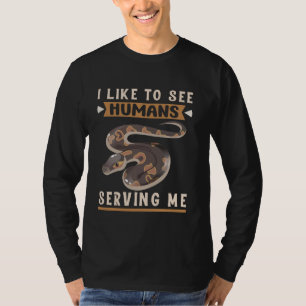 王室のPythonアクセサリー寝具スネーク加湿器B Tシャツ