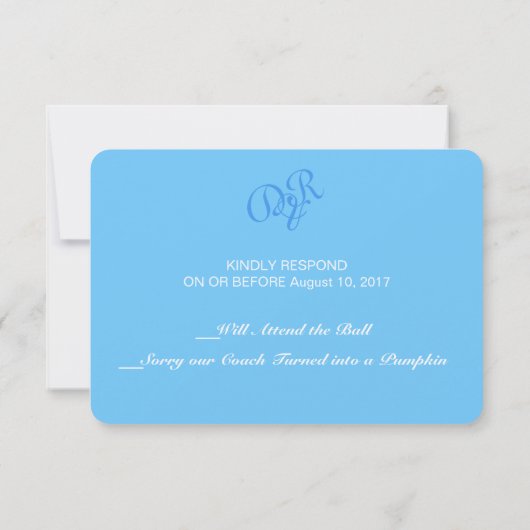 王室のRSVP 出欠カード (裏面)