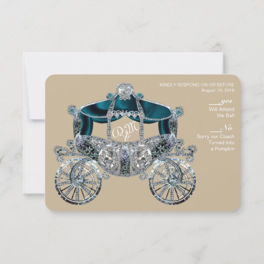 王室のRSVP 招待状 (裏面)