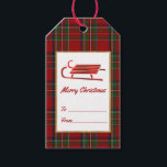 王室のStewart Christmas Gift Tags ギフトタグ<br><div class="desc">フェスティバルクリスマスプレゼントラベルは、カラフルスチュワートの王室のタータンチェックパターンで行う。金ゴールドエッジ白い文字領域は、ラベルの前面に、赤いホイルのスレッドを見てグラフィックを持っている。ニーズに合カスタムわせて文字をカスタマイズする。</div>