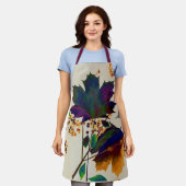 王室を彩る秋の葉 エプロン (着用した状態)