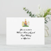 王室ウェディングパーティーの招待状 招待状 (スタンド正面)