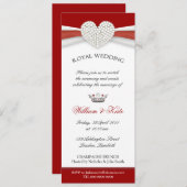 王室ウェディング ハウスパーティー 招待状 (正面/裏面)