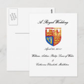 王室ウェディング ポストカード (正面/裏面)