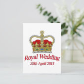 王室ウェディング 2011年4月29日 ポストカード (スタンド正面)