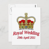 王室ウェディング 2011年4月29日 ポストカード (正面/裏面)