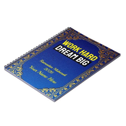 王室ブルーブックカバー2026 ノートブック (左側)