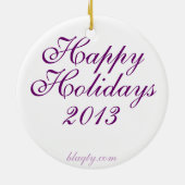 王室2013年 セラミックオーナメント (裏面)