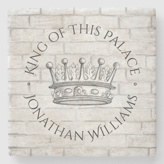 王宮の名 ストーンコースター (正面)