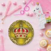 王宮王室の赤ちゃんシャワー ペーパープレート (パーティー)
