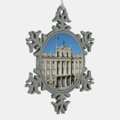 王宮、マドリード スノーフレークピューターオーナメント (左)