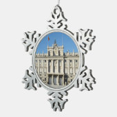 王宮、マドリード スノーフレークピューターオーナメント (右)