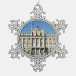 王宮、マドリード スノーフレークピューターオーナメント