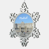 王宮、マドリード スノーフレークピューターオーナメント (右)