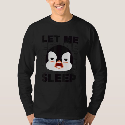 王帝海の鳥ペンギンPenguを眠らせてくれ Tシャツ (正面)