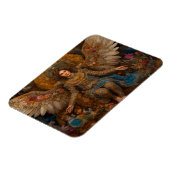 王座に座っている大天使マイケル マグネット (左側)