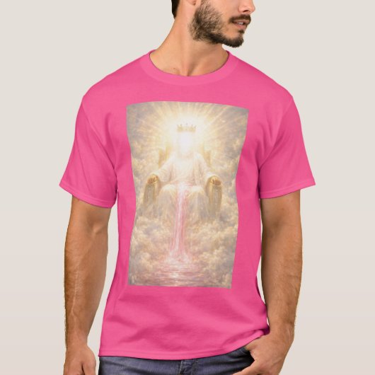 王座に座られる父なる神Tシャツ Tシャツ (正面)