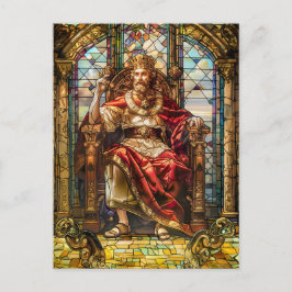 王座に座る王 ポストカード