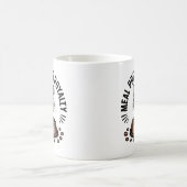 王族のための食事の準備 | 猫のユーモアデザイン コーヒーマグカップ (中央)