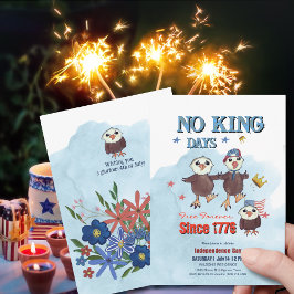 "王日なし"愛国的なイーグルの写真バック 招待状