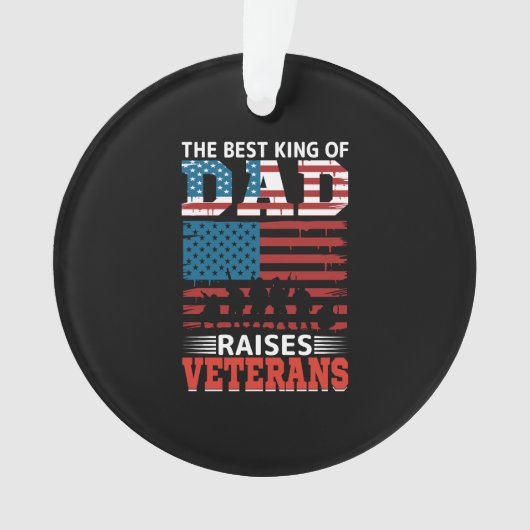 王最高のは退役軍人を上げる オーナメント (正面)