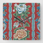 王朝庭園 スクエア壁時計 (正面)