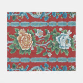 王朝庭園 フリースブランケット (正面(横))