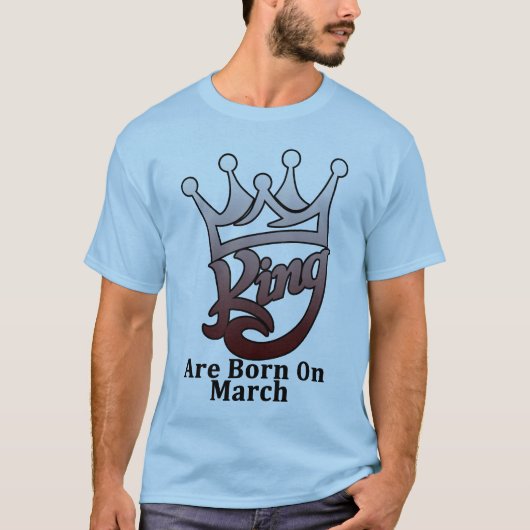王様が生まれ3月に来た Tシャツ (正面)