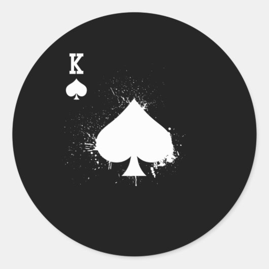 王様が金を買持ってこのシャツを出した ラウンドシール (正面)