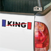 王様なし バンパーステッカー (トラック上)