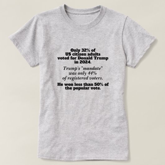 王様などいない トランプ抗議 Tシャツ (デザイン正面)